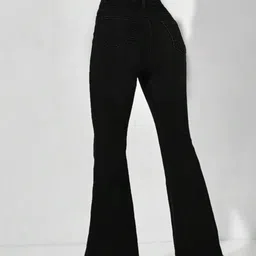 Next One Women Smart Bootcut High-Rise Clean Look Stretchable Jeans image 4
