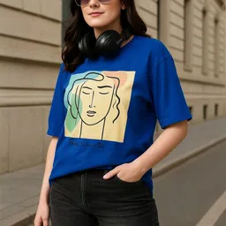 Myrung Women Printed Bio Finish T-shirt-picture-35