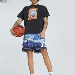 Puma Dylan Exhibit Oversized Basketball Tee image 4