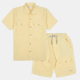CAVIO Boys Short Sleeves Pure Cotton Shirt With Shorts-image-35