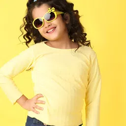 V-Mart Girls Solid Round Neck T-shirt-image-46