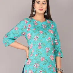 JEMCY Print Block Print Cotton Top-picture-23
