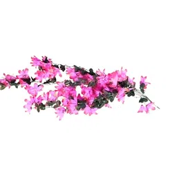 apka mart Pink & Green Hanging Artificial Flower-picture-13