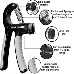 hackerx Adjustable Hand Grip Strengthener for Men & Women for Home Exercise Equipment Fitness Accessory Kit Kit image 2