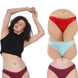 ORLIZEA Set Of 3 Cotton Blend Thongs image 1