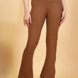 Invincible Women Flared-Fit High-Rise Ankle-Length Gym Tights-picture-18