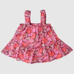 GAP Girls Pure Cotton Tiered Peplum Top-picture-7