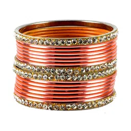 Vidhya Kangan Set Of 16 Gold Plated Bangles image 4