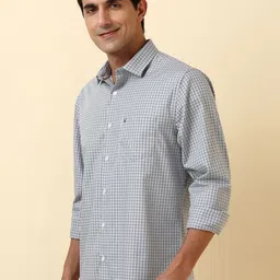 Allen Solly Slim Fit Checked Pure Cotton Casual Shirt image 4