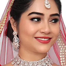 VATSALYA creation Alloy Gold- plated Rose Gold Jewellery Set-picture-22