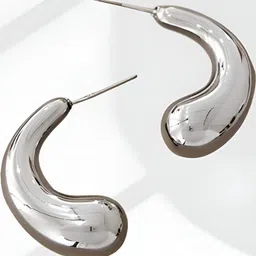 AKISON JEWELS Women Silver Teardrop Alloy Earrings-image-90