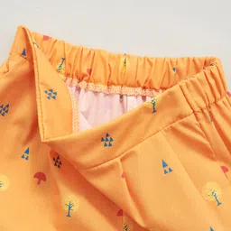 Kookie Kids Shorts Tree Print - Yellow image 5