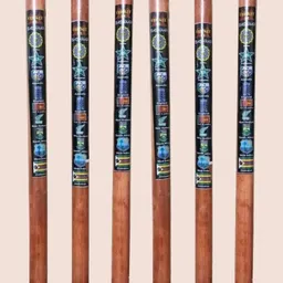 amn sports Wooden Stumps Wickets Brown Full Size(Eucalyptus Wood)6 Pic Best Quality image 3