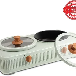 jaypee plus Cook Smart Dual Cooking Station with Non Stick Coating for Reheating & Cooking Cook and Serve Casserole Set image 3