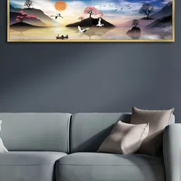 Myntra Elegant Homes White & Black 1 Piece Canvas Birds and Animals Wall Paintings-picture-28