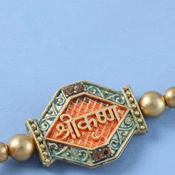 fnp Artificial Beaded Shri Krishna Thread Rakhi image 3