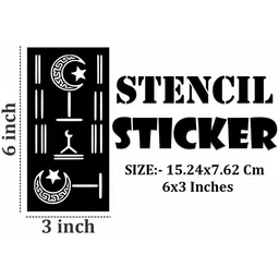 VOORKOMS Mehndi Design Stencil Sticker image 4