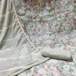 Maroosh Printed Unstitched Dress Material image 4