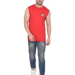 Blisstone Men 1Solid Raw Edge Regular T-shirt image 2
