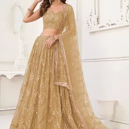 Ethniqlo Embellished Mirror Work Lehenga With Blouse & Dupatta image 4