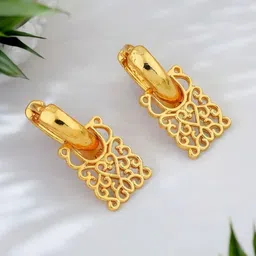 SHREE KRISHNA SHOPPING Gold-Plated Brass Earrings-picture-18