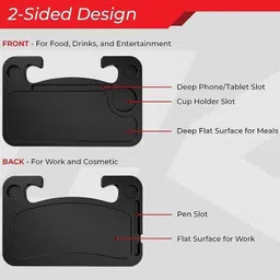 blu bird essentials Car Steering Wheel Food Tray|Laptop and Cup Holder Tray Cup Holder Tray Table image 3
