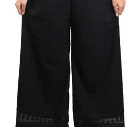 Women Regular Fit Black Pure Cotton Trousers-image-41