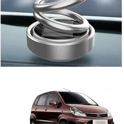 pecunia Solar Energy Rotating Car Perfume with Long Lasting Organic Fragrance, Feel-Good Premium Car Air freshener C148 Solar Car Perfume Air Freshner Car Fragrance Double Ring Rotating Car Aromatherapy Home Office Decoration Perfume Diffuser A148 Air Purifier image 1