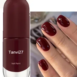 tanvi27 Nail Lacquer Quick Dry Long Lasting Maroon Nail Polish Maroon-picture-11
