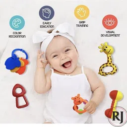 r j Rattle Pcs with Various Exciting Toys for New Borns & Infants Rattle Rattle image 3