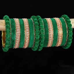 NMII Set Of 44 Velvet Chuda Bangles image 2
