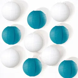 orama Blue, White Paper Hanging Lantern-picture-18