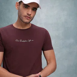 The Roadster Lifestyle Co. Brand Logo Printed T-shirt-picture-22