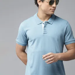 The Roadster Lifestyle Co. Polo Collar Pure Cotton T-shirt image 1