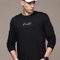 The Roadster Lifestyle Co. Men Relaxed Fit Pure Cotton T-shirt-image-37