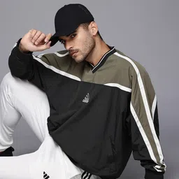 ADIDAS Originals Cutline Colourblocked Loose-Fit Drop Shoulder Sleeves Pullover-picture-46