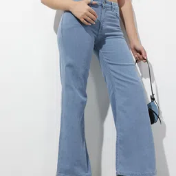 The Roadster Life Co. Women Wide Leg Stretchable Jeans-picture-32