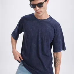 glitchez Washed Effect Oversized Drop-Shoulder Sleeves Pure Cotton T-shirt-picture-39