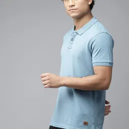 The Roadster Lifestyle Co. Polo Collar Pure Cotton T-shirt image 3