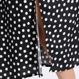 Stylecast X Hersheinbox Polka Dotted A-Line Midi Dress image 5