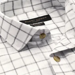 Burnt Umber Men Grid Tattersall Checked Casual Shirt image 2