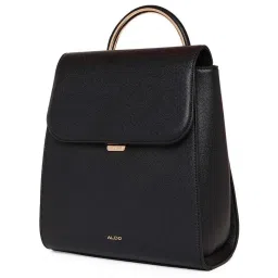 Aldo CINTHIA001 Black Solid Medium Backpack image 4
