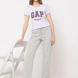 GAP Grey Embroidered Trousers image 3