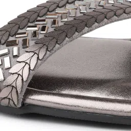 Inc.5 Women's Pewter Ankle Strap Sandals image 4