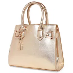 Aldo LOCKETTE710 Golden Solid Medium Handbag image 4