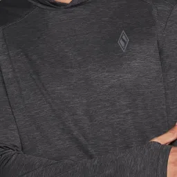 Skechers Black Slim Fit Hooded Sweatshirt image 4