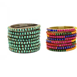 zsp Multi Glass Artificial Stones Bangle-picture-22