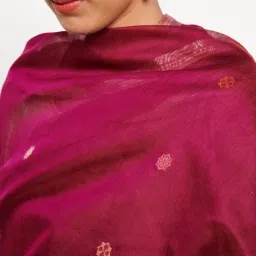 Fabindia Purple Woven Pattern Dupatta image 3