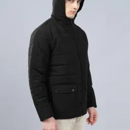 Cantabil Black Cotton Polyblend Regular Fit Jacket image 3
