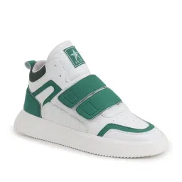 Fausto Men's Green Ankle High Sneakers image 3